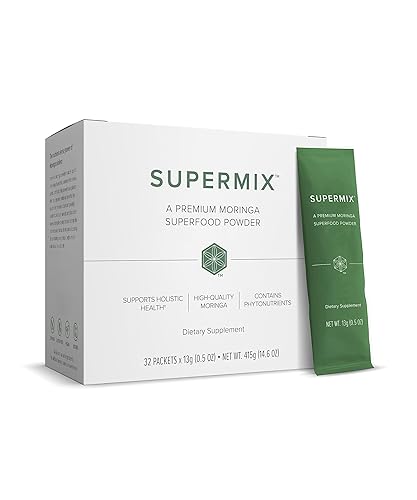 Isagenix SuperMix - Premium Moringa Superfood Powder with Phytonutrients - Convenient Individual Serving Packets - 32 Servings