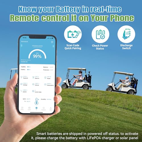 12V 100Ah LiFePO4 Battery, Rechargeabel Deep Cycle Lithium Batteries, 100A BMS with Low-Temp Protection, Perfect for RV, Solar, Boat, Marine