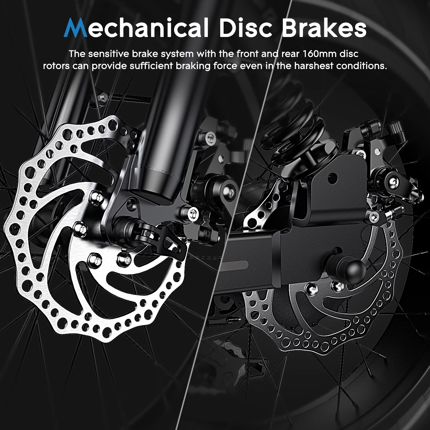 G-Force T7 20 x 4 Fat Tire Electric Bike for Adults, 750W E-Bike with 48V 60Ah Battery, Foldable E Bike, Beach Mountain Snow Electric Bicycle