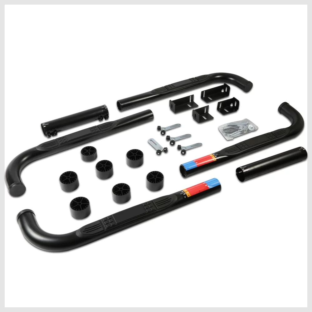 BULLY Black 3" Adjustable Side Step Nerf Bar Running Board for 99-11 Chevy/GMC 00 01 02 03 04 05 06 07 08 Fits select: 1999-2011 CHEVROLET SILVERADO