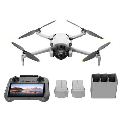 DJI Mini 4 Pro (DJI RC-N2), Drones with Camera for Adults 4K, Under 0.549 lbs/249 g, 34 Mins Flight Time, 20km Max Video Transmission Distance