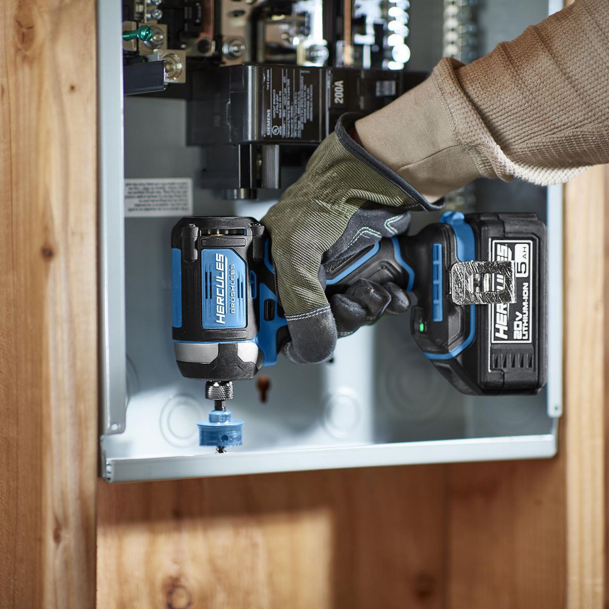 HERCULES 20V Brushless Cordless, 1/4 in. Compact, 3-Speed Impact Driver - Tool Only