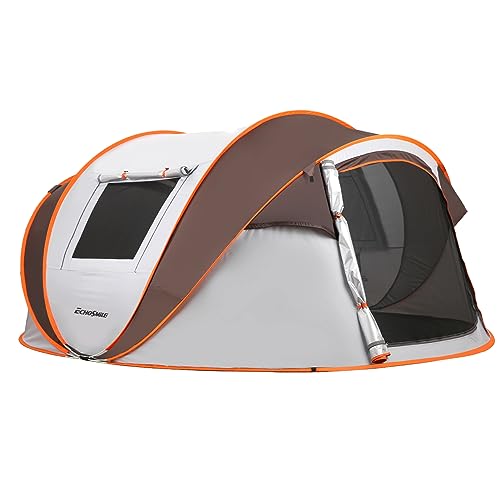 EchoSmile Camping Instant Pop Up Tent, 2/4/6/8/10 Person, Water Resistant Dome, Easy Setup for Camping Hiking and Outdoor, Portable with Carry Bag