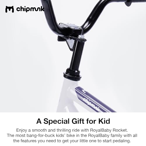 Chipmunk Kids Bike Toddlers 12 14 16 18 Inch Wheel Bicycle Beginners Boys Girls Ages 3-11 Years, Multiple Color Options