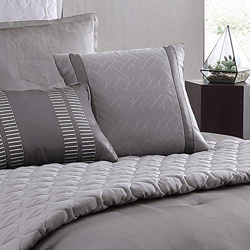 Riverbrook Home 100% Polyester Comforter Set, Queen, Hillcrest - Ivory/Gold, 9 Piece Set