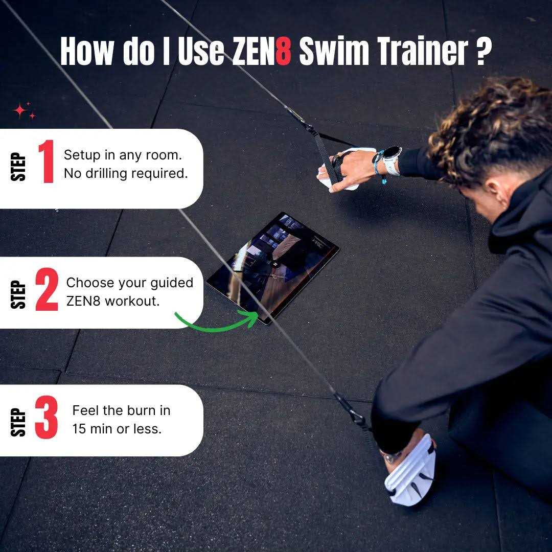 ZEN8 Indoor Swim Trainer for Triathlon &amp; Swim Training Dryland Swimming Equipment - Sports Supplies Online Store