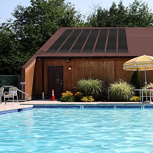 Goplus 2.5FT x 16.5FT Solar Pool Heater for Above Ground Pool Inground Pools, Swimming Pool Solar Panel Heating System