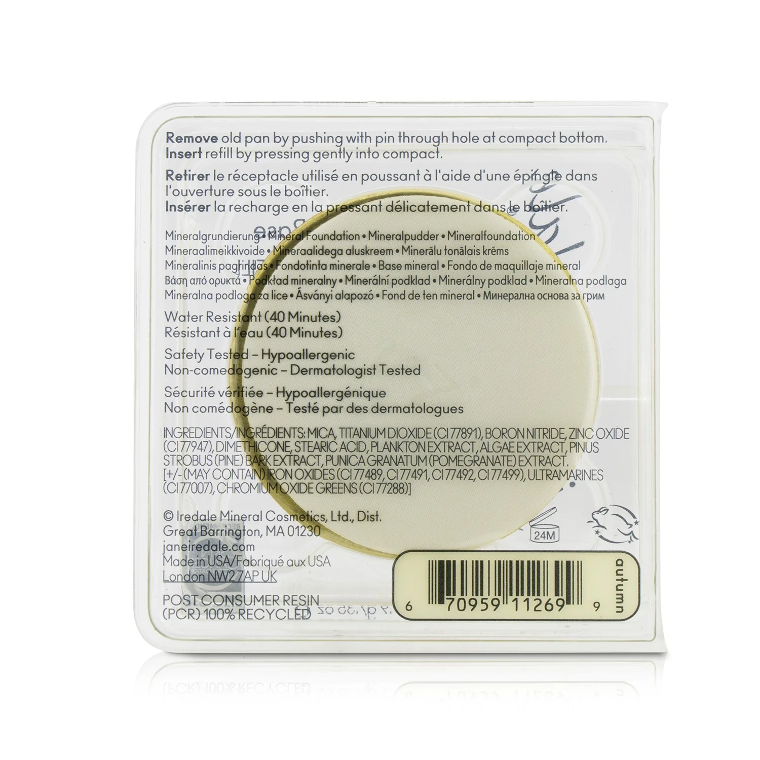Jane Iredale PurePressed Base Mineral Foundation Refill SPF 20 - Bisque  9.9g/0.35oz
