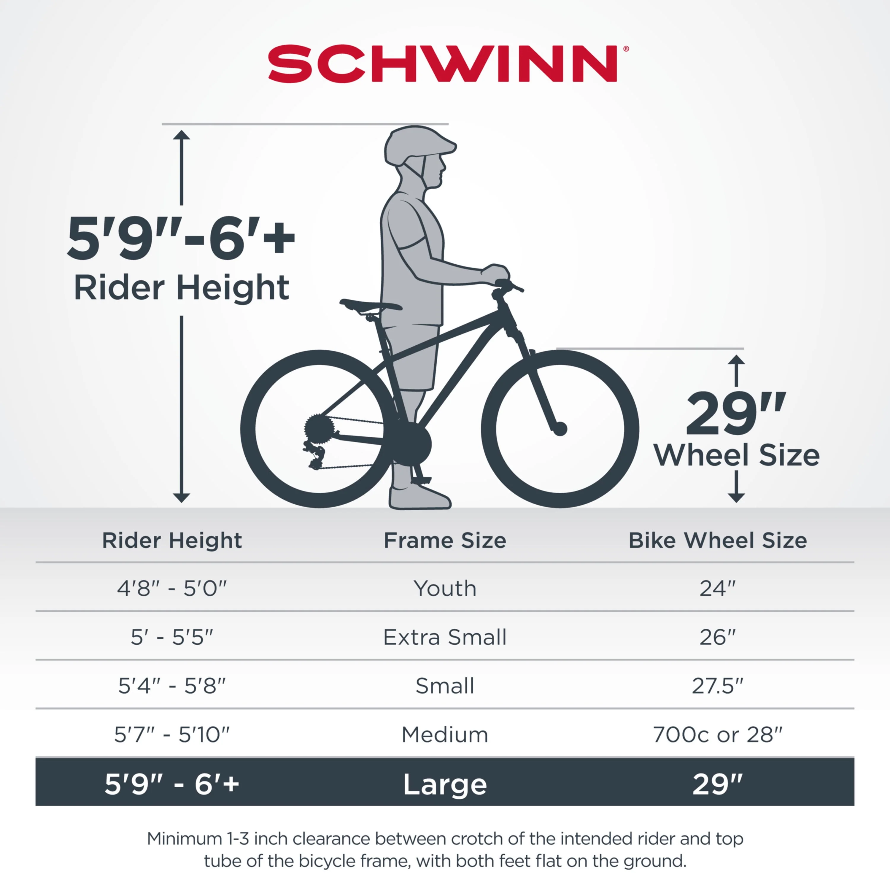Schwinn Taff Comp mountain bike, 8 speeds, 29-inch wheels, black, mens, womens, large
