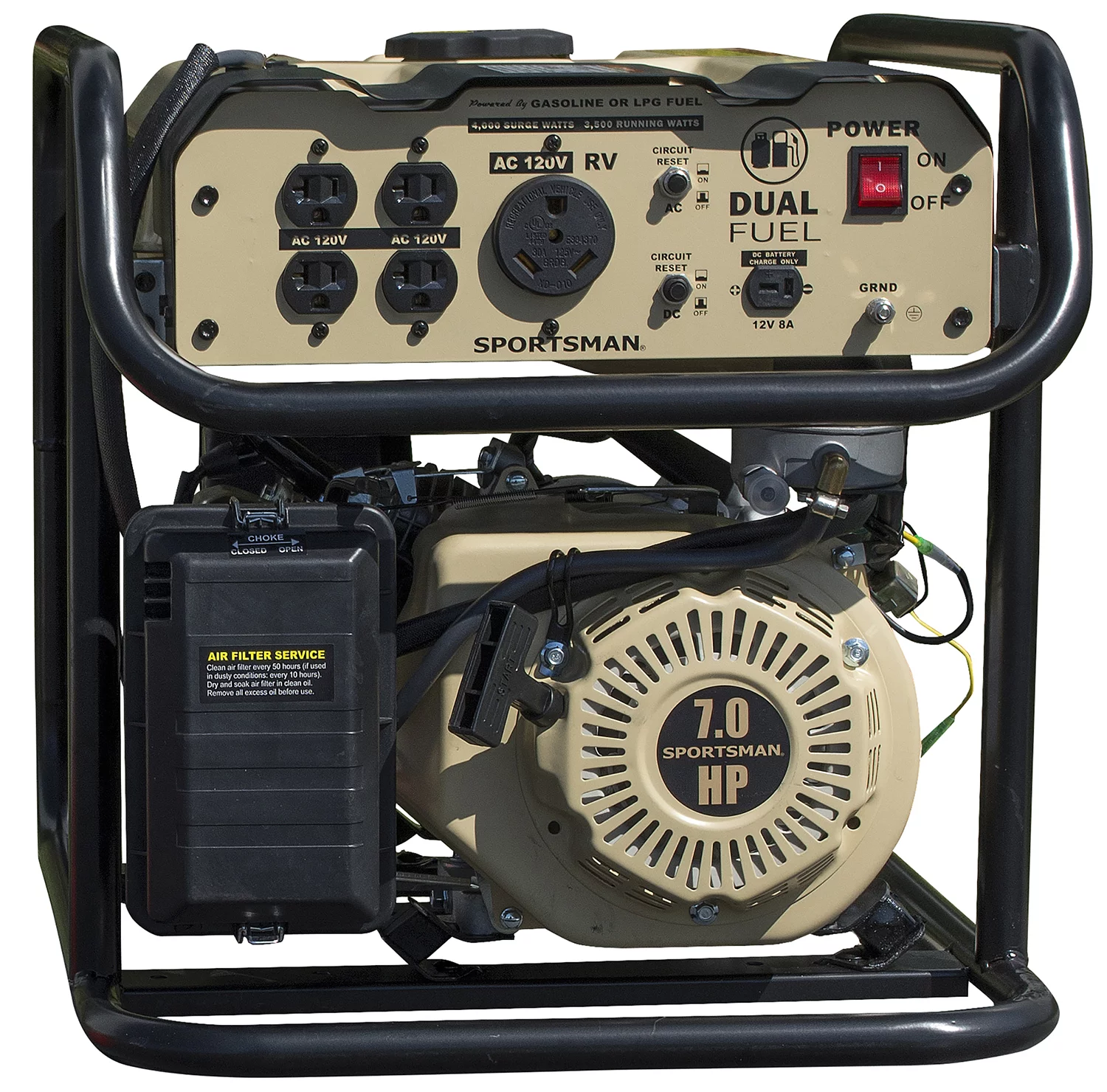Sportsman Sandstorm 4000 Watt Dual Fuel Generator - Not CARB Approved