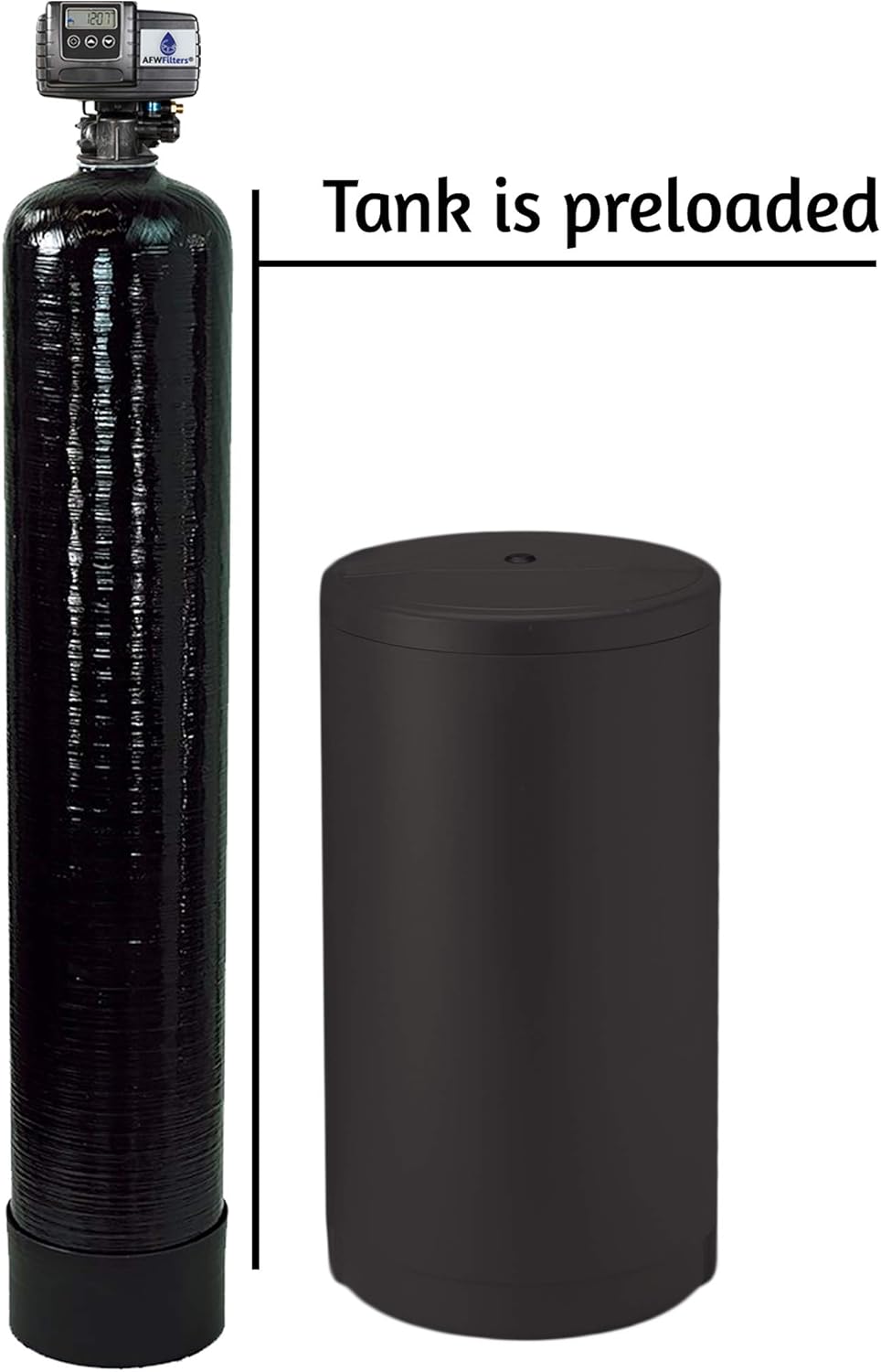 AFWFilters Whole House Water Softener System - Fleck 5600sxt Digital Meter Grain