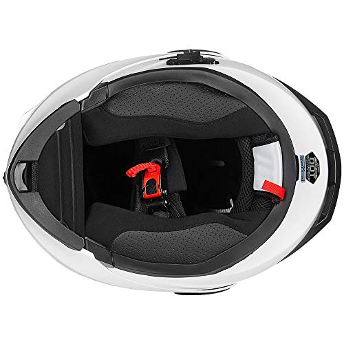 ILM Bluetooth Motorcycle Helmet Modular Flip up Full Face Dual Visor Mp3 Intercom FM Radio DOT Model 902BT(Matte Black, Large)