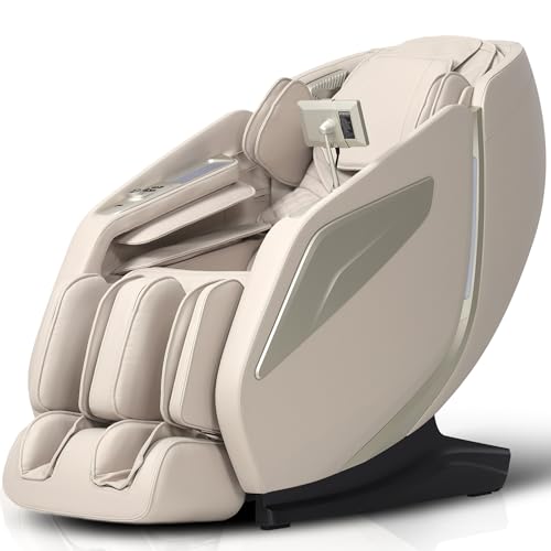 4D Massage Chair: Full Body Zero Gravity Massage Chair Full Body SL Track Chair Massage Black