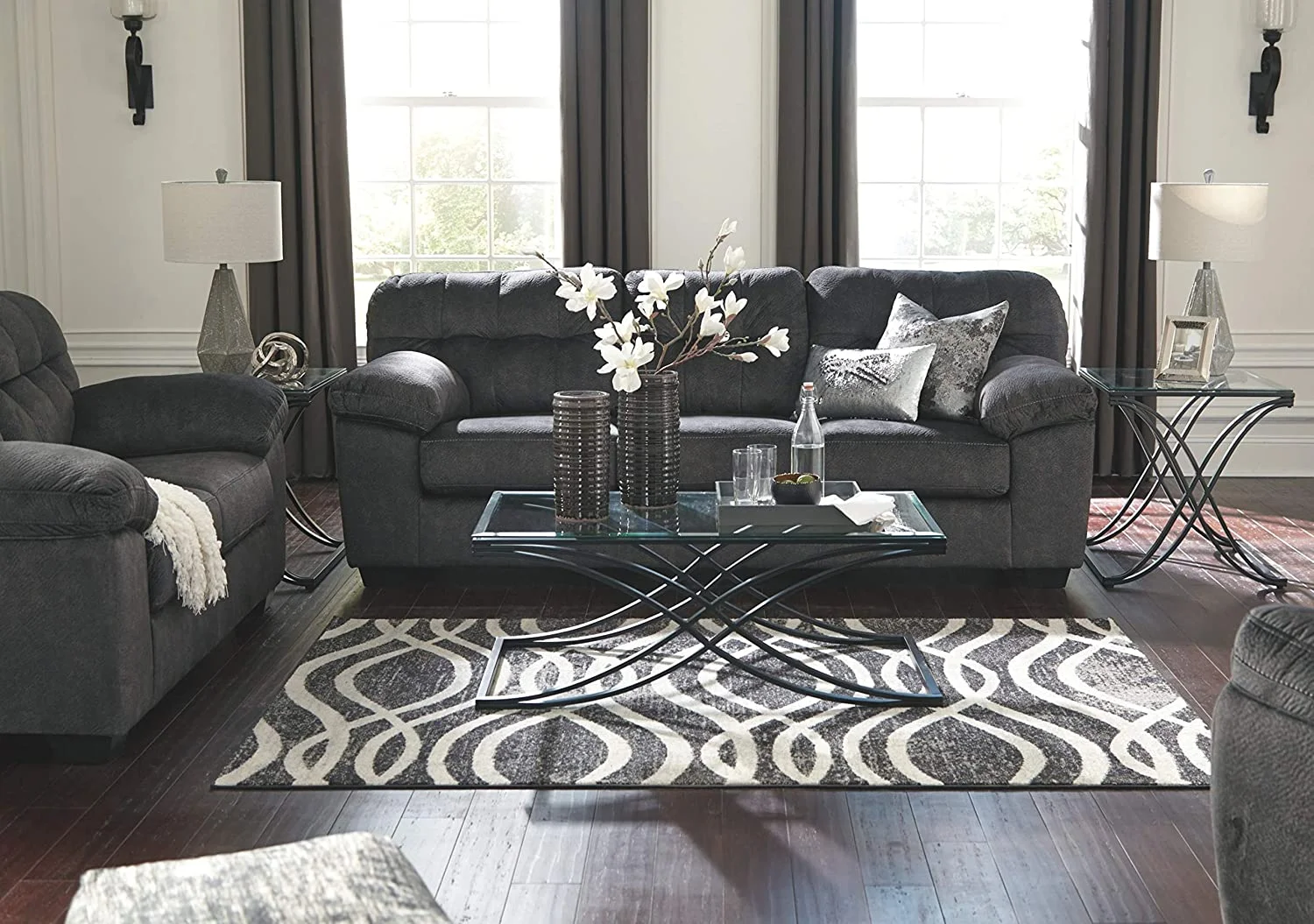 Signature Design by Ashley Accrington Loveseat in Granite