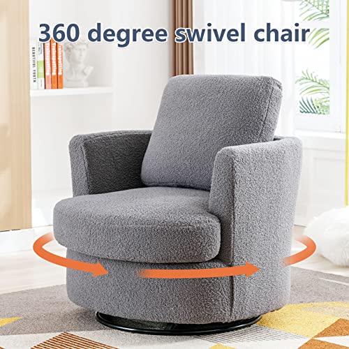 ODUWA Swivel Barrel Chair Set of 2