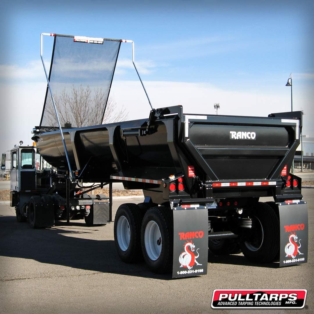 Pulltarps Universal HD Mesh Tarp for Dump Trucks, Trailers, and Landscaping (22' x 88)