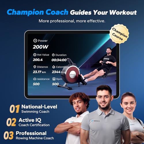 MERACH Rowing Machines for Home, Magnetic Rowing Machine with 16 Levels, Rower Machine of Quiet Resistance