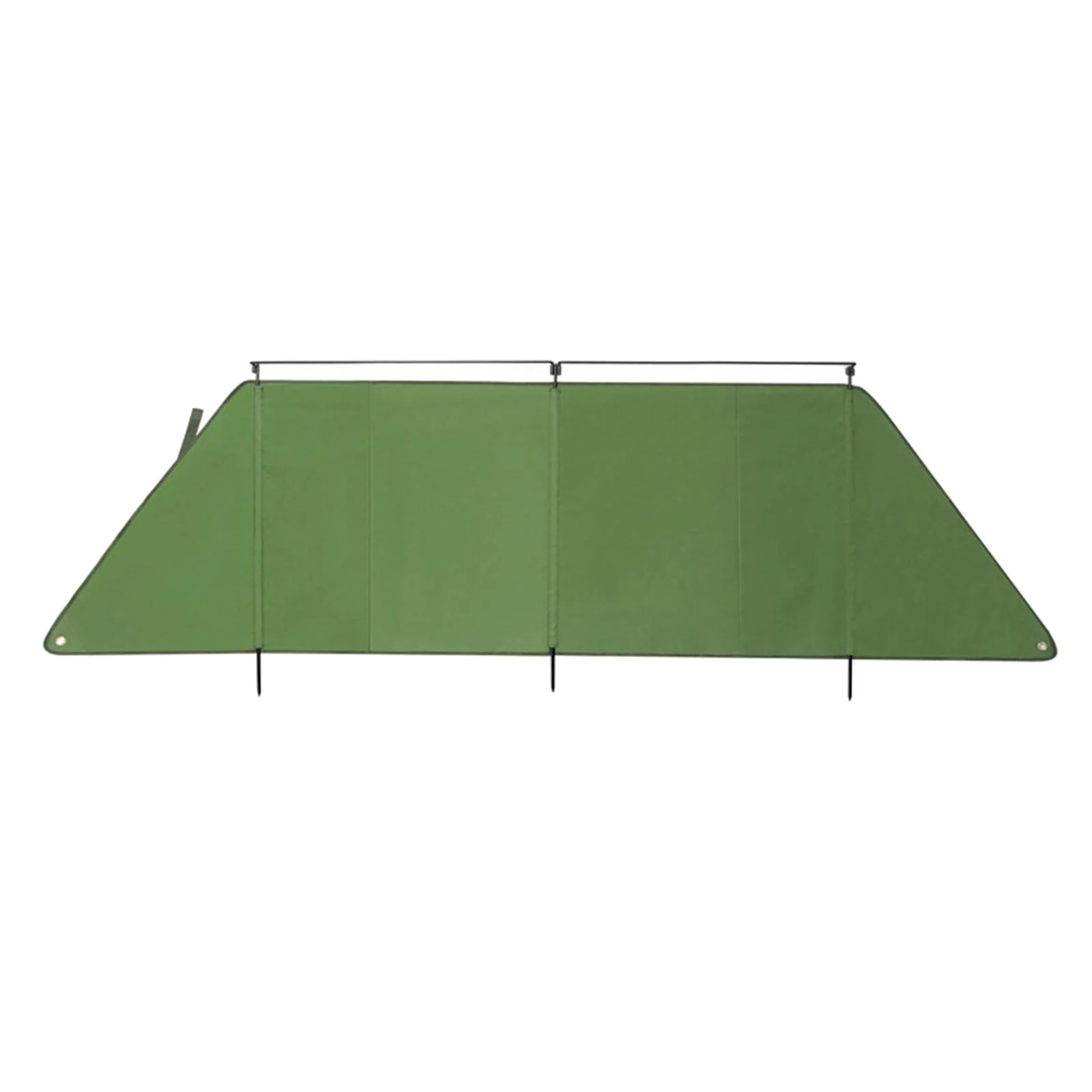 Camping Campfire Windshield, Folding Green Windproof Cloth Windscreen Equipment Hiking Barbecue Picnic Grills