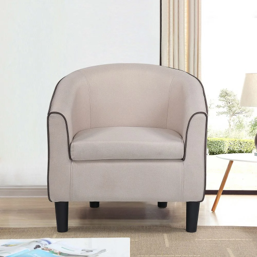 Accent Chair, Modern Accent Arm Chair, Suit for Living Room Bedroom Small Spaces Apartment Office (Fabric Beige)