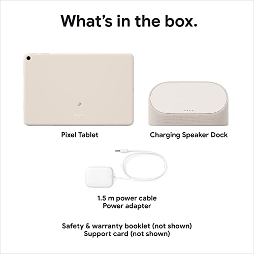 Google Pixel Tablet with Charging Speaker Dock - Android Tablet with 11-Inch Screen, Smart Home Controls, and Long-Lasting Battery