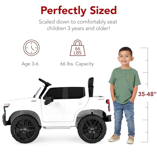 Best Choice Products 12V Licensed Chevrolet Silverado Ride On Truck, Electric Car Toy w/Parent Remote Control, Truck Bed Storage, Bluetooth Speaker