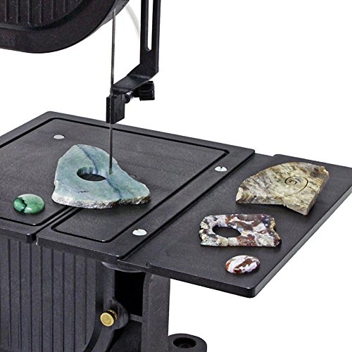 Inland Craft DB-100 Band Saw Machine, Tabletop Wet Saw for Glass, Stone, Plastic, Coral, Mosaics Crafting, Stained Glass Cutter