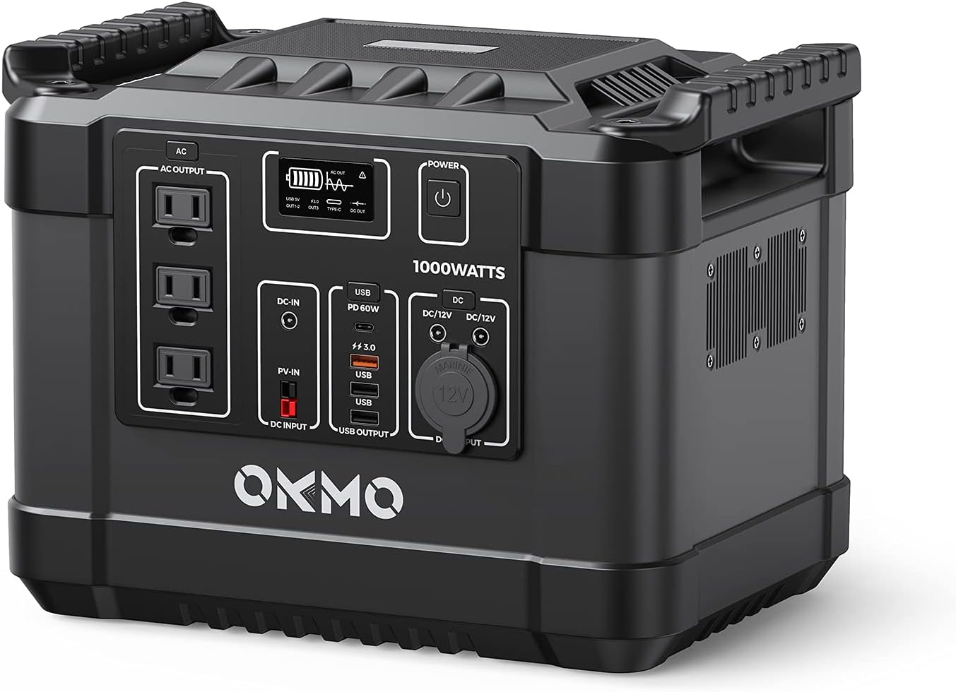 Portable Power Station 2000W, 2220Wh Battery Backup Portable Generator, 200W Max Input, PD 60W
