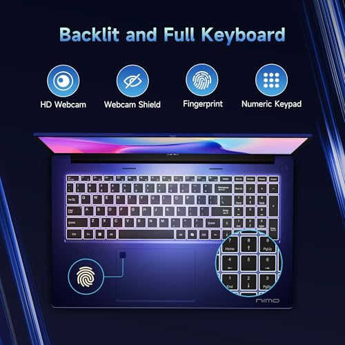 NIMO 17.3" IPS FHD-Gaming-Laptop, 8 Cores AMD Ryzen 7 6800H 16GB DDR5 RAM 1TB SSD (Beat Intel i7-12700H