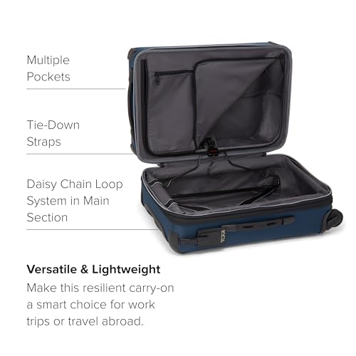 TUMI - Aerotour 4 Wheel Expandable Luggage - Men's and Women's Business and Leisure Travel Suitcase - 21.75" International Expandable Carry-On, Black