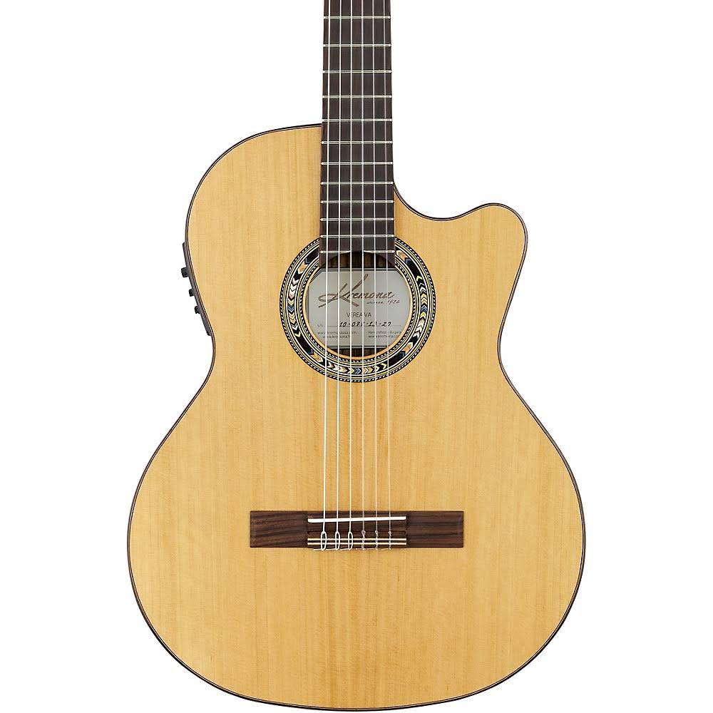 Kremona Verea Cutaway Acoustic-Electric Nylon Guitar Natural