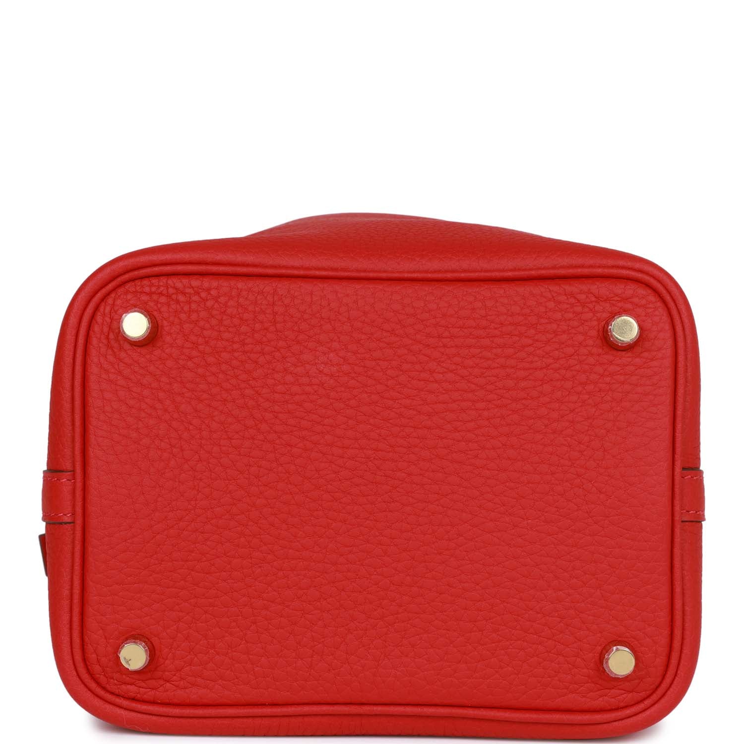 Hermes Picotin Lock 18 Vermillion Clemence Gold Hardware