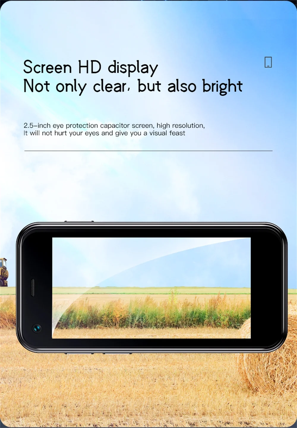 Super Mini Student Smartphone 3G SOYES XS13 Android 6.0 Portable Small Mobile Phone 2.5'' Dual Sim 1GB 8GB Backup Cellphone Lightweight 500mAh 5MP