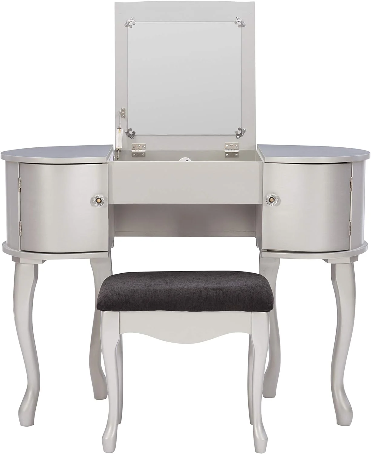 Paloma Vanity Set, 30" X 40.5" X 19.25", Silver
