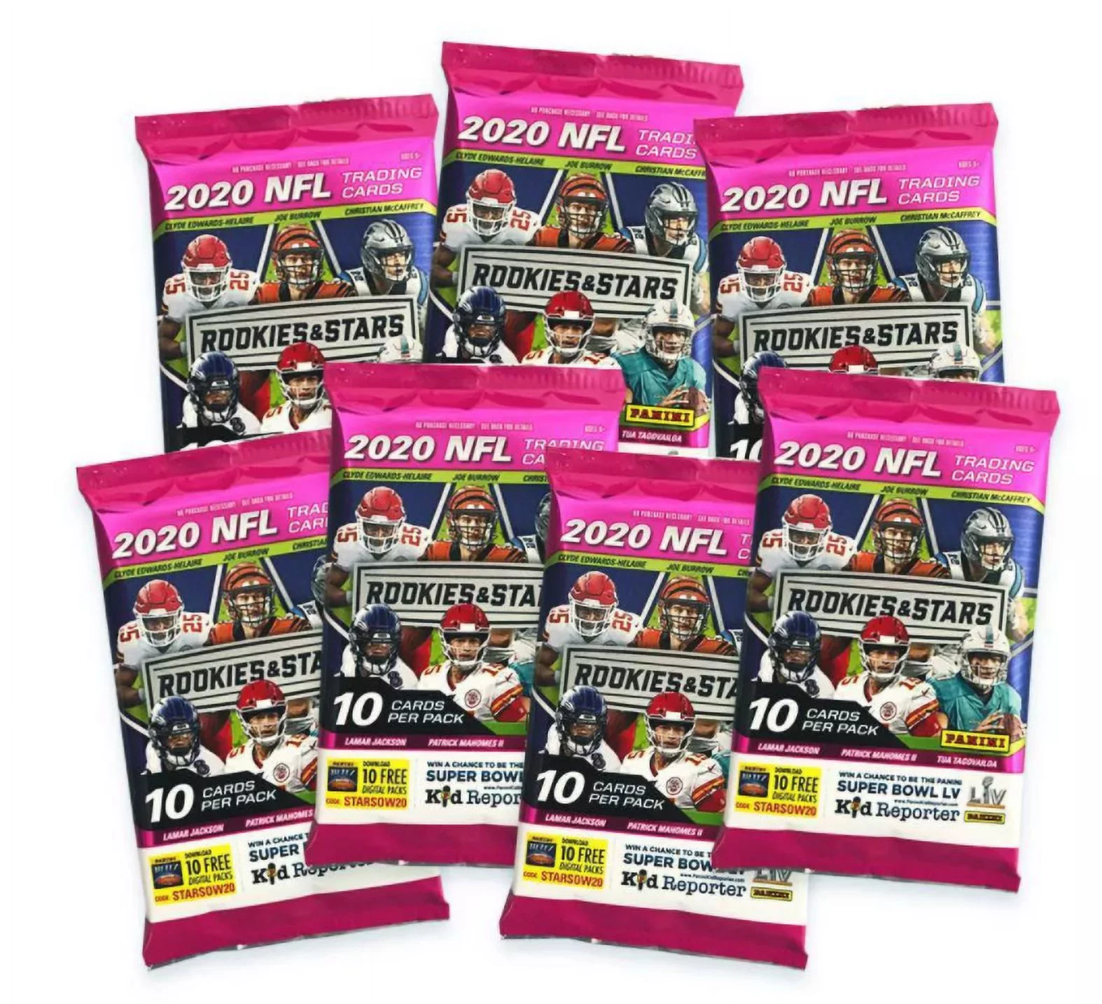2020 NFL Rookies & Stars Football Trading Card Blaster Box