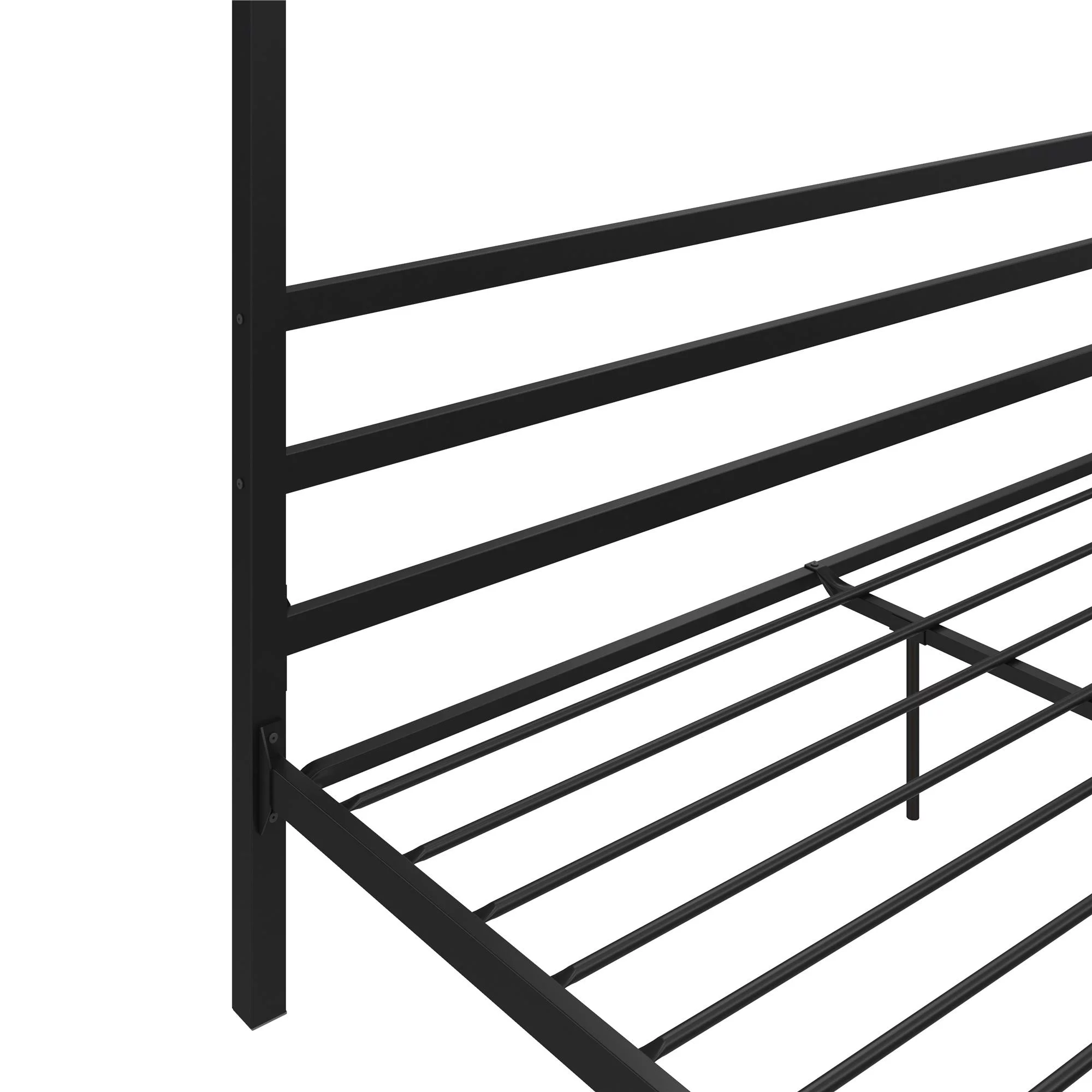 DHP Modern Metal Canopy Platform Bed Frame, King, Black