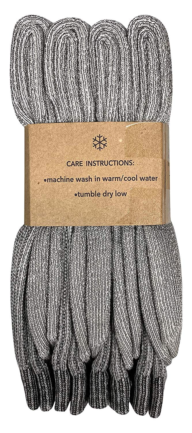 60 Pair Pack Bulk Merino Wool Thermal Boot Socks, Cold Resistant Camping Socks (60 PAIR MENS)