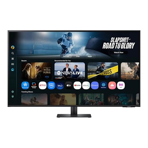 Samsung 43&rdquo; Smart Monitor M7 (M70F) 4K UHD Display, Samsung Vision AI, Smart TV Apps, Gaming Hub, USB-C, HDMI and USB-A, Black, LS43FM702UNXZA