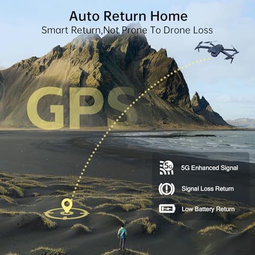 CHUBORY X10 PRO GPS Drone with Camera for Adults 4K UHD, 90 Min Long Flight Time,3280 FT Long Control Range, Auto Return, Follow Me, Brushless Motor