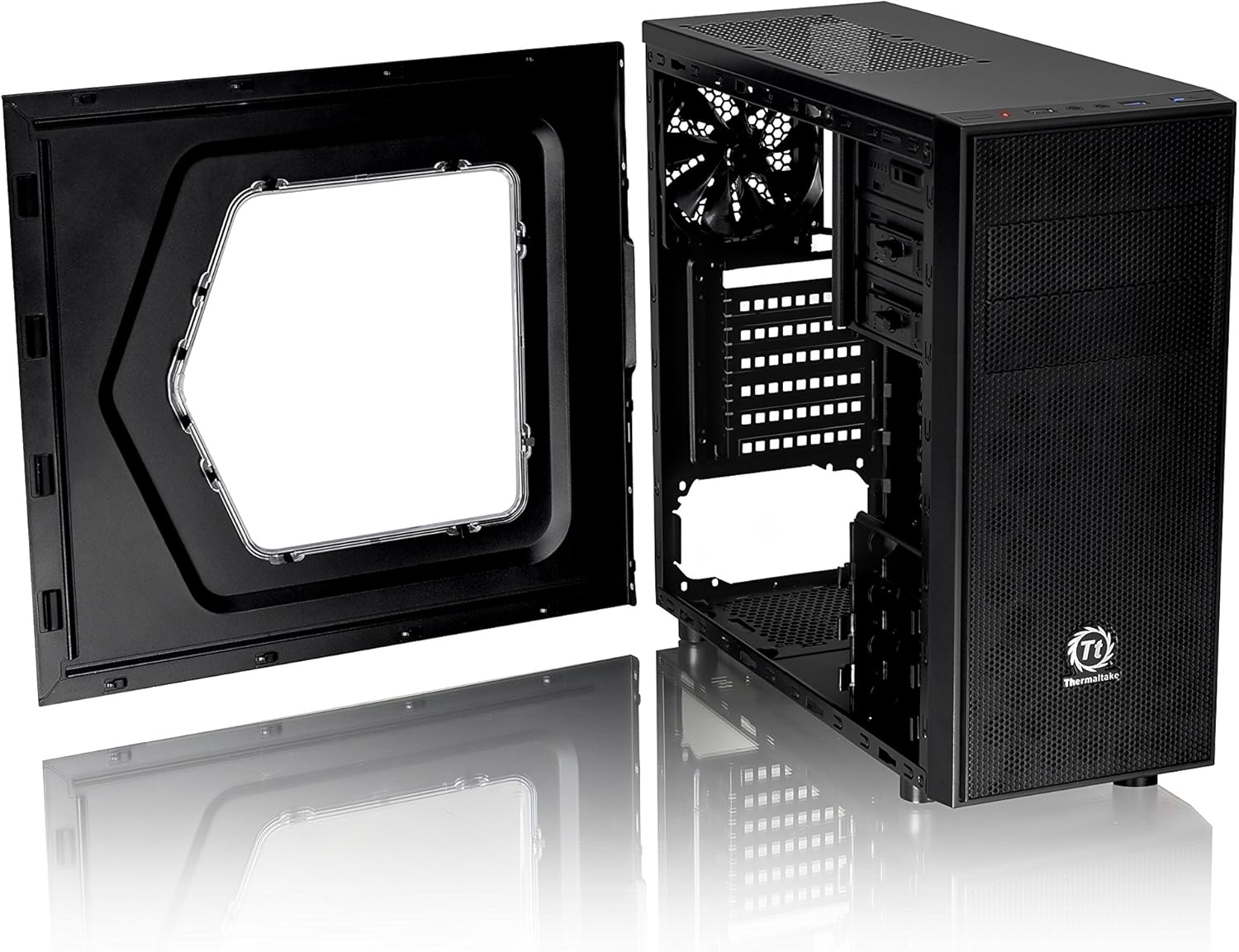 Thermaltake Versa H24 Window SPCC ATX Mid Tower Computer Chassis CA-1C1-00M1WN-00