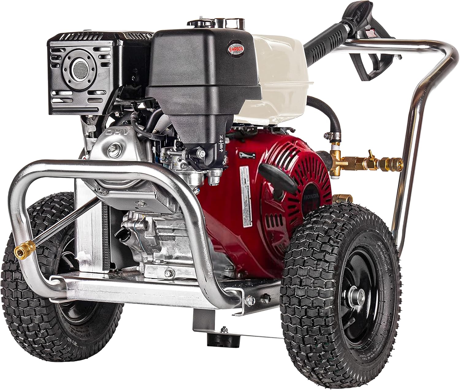 SIMPSON Cleaning ALWB60828 Water Blaster Gas Pressure Washer Powered by Honda GX390, 4200 PSI at 4.0 GPM, CAT Triplex Pump, (49 State)