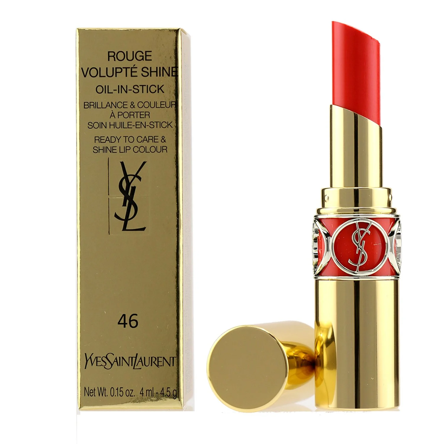 Yves Saint Laurent Rouge Volupte Shine - # 129 Carmine Retro 3.2g/0.11oz