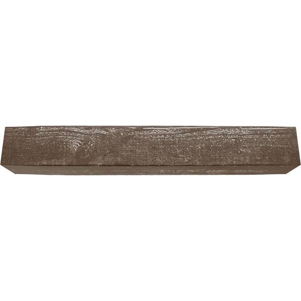 Ekena Millwork MANURS04X04X36VM 4x22H x 4x22D x 36x22W Rough Sawn Faux Wood Fireplace Mantel, Vintage Mahogany