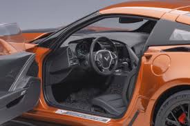 Chevrolet Corvette C7 Z06 Daytona Sunrise Orange Metallic 1/18 Model Car by AUTOart