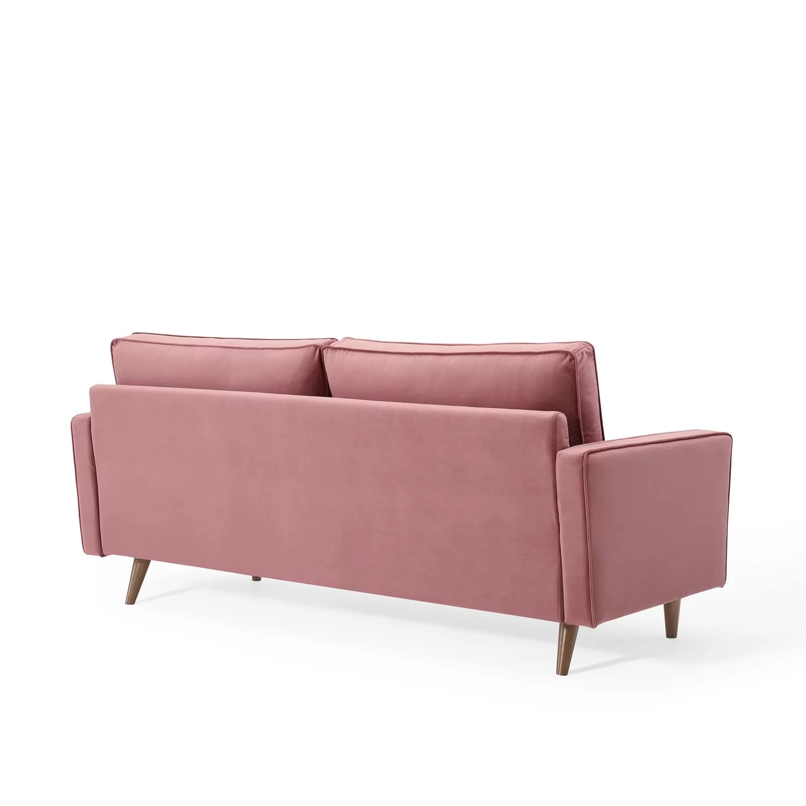 Modway Valour Performance Velvet Sofa in Dusty Rose