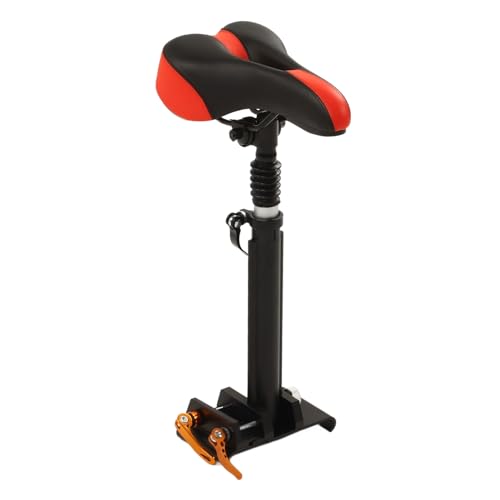 Foldable Adjustable Electric Scooter Seat Electric Scooter Seat Saddle Aluminum Alloy Replacement for Electric for M365, Foam Padded