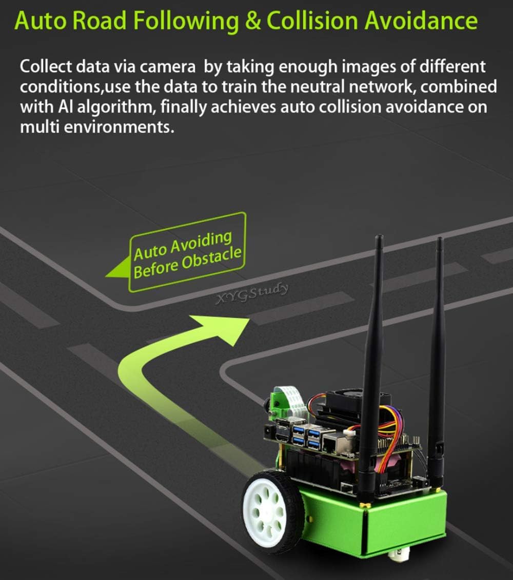 JetBot AI Kit Based on Jetson Nano to Build Smart AI-Based Robot JetBot with Front Camera Eye and ROS Nodes Code Dual Mode Wireless WiFi Bluetooth