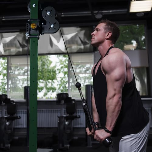RitFit Multi-Function Squat Rack Power Cage PPC03 with Cable Crossover System, 1000LBS Capacity Power Rack and Packages with Optional Weight Bench