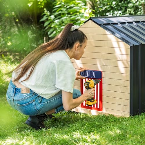 RUN-CHICKEN Door (USA Special) Automatic Chicken Coop Door, Chicken Coop Door, Battery Powered, Run Chicken Automatic Door, Aluminum