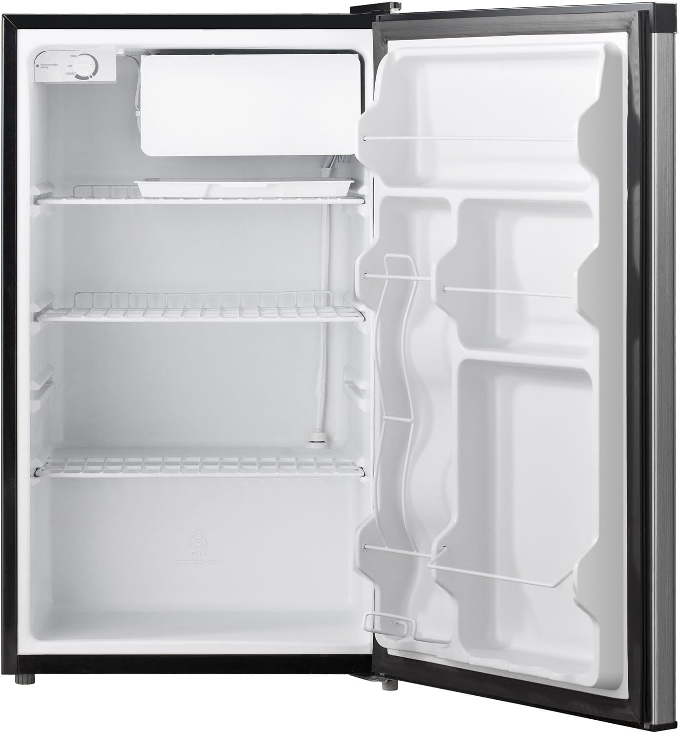 Keystone Energy Star 4.4-Cu. Ft. Single-Door Small Refrigerator with Freezer Compartment, Compact Drink and Snack Mini Fridge for Dorm Room, Bedroom