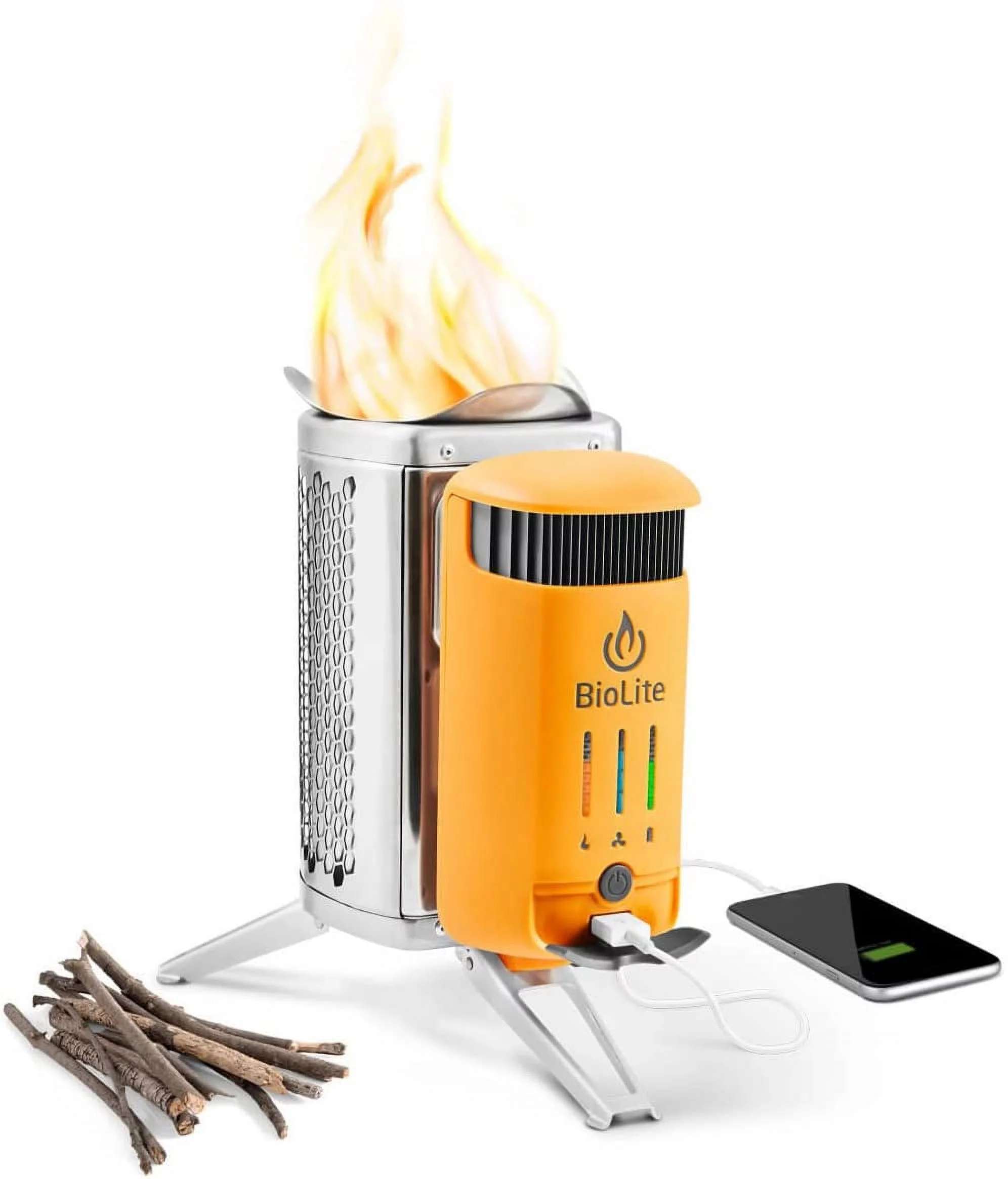 BioLite - CampStove 2 + - Silver and Yellow - CSC0200 - Radiant Selections